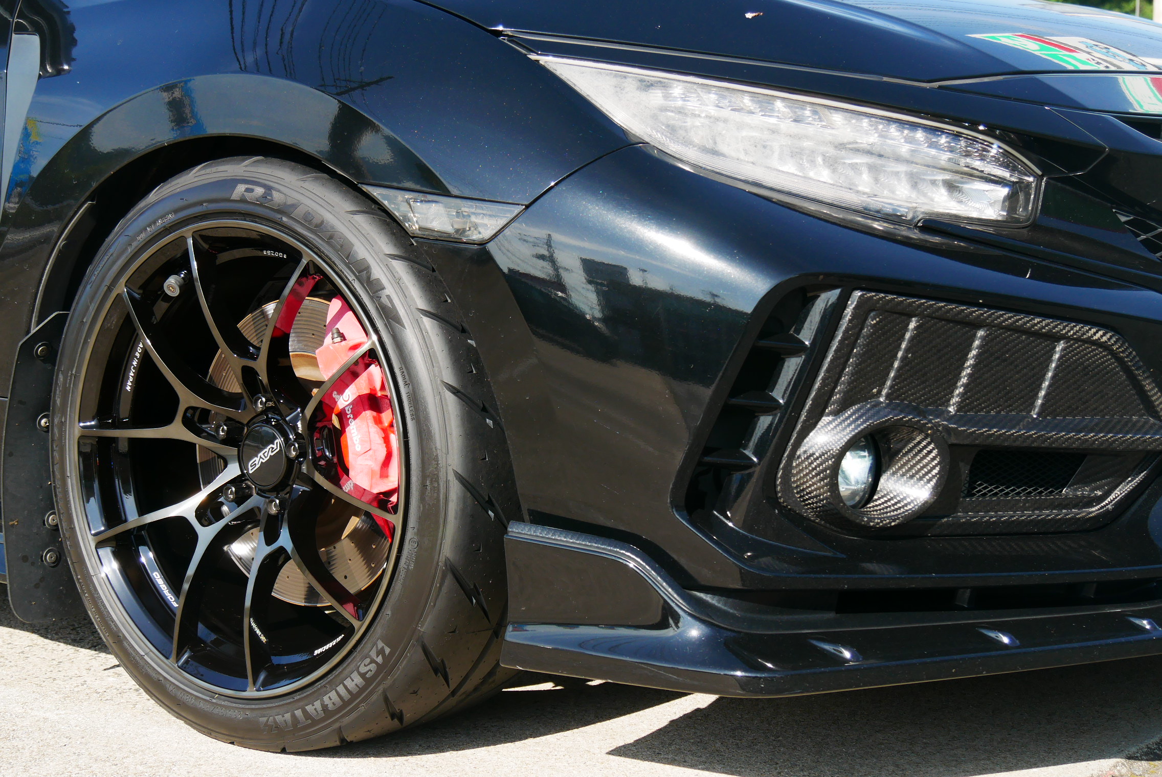 FK8シビック・タイプRにVOLK・G025を取り付けました