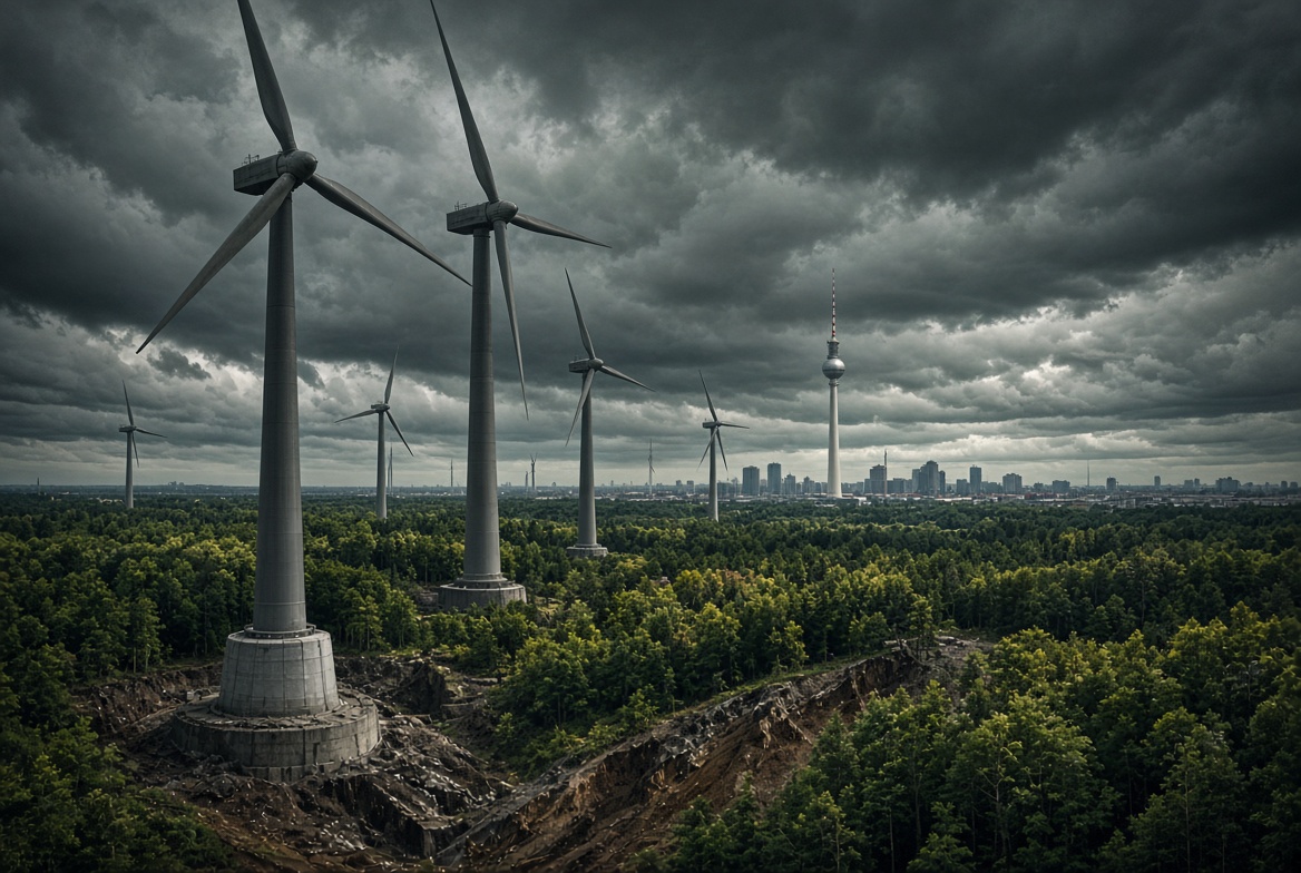 Bösartig: Stadtregierung plant Windräder in Berlin