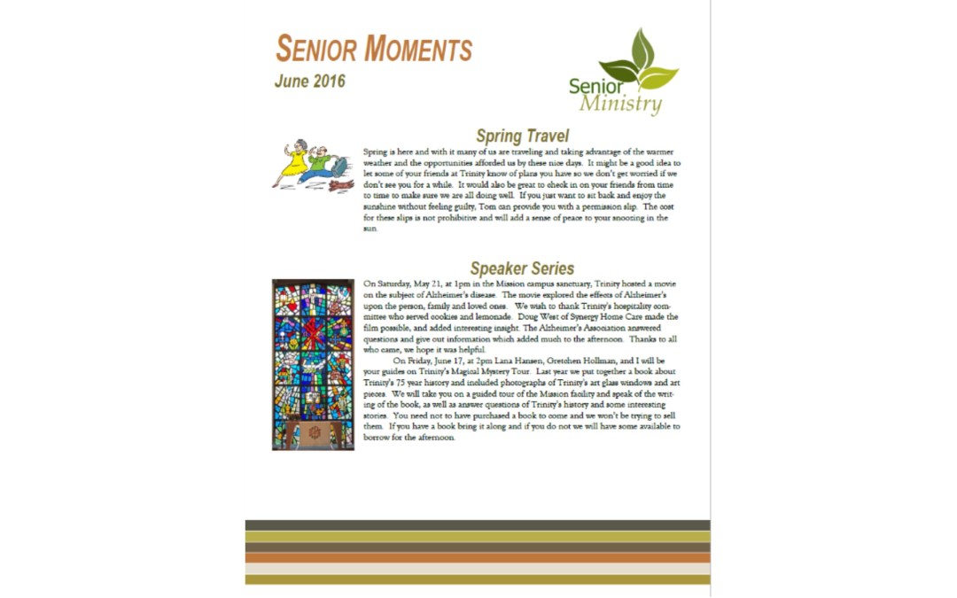 Senior Moments June 2016