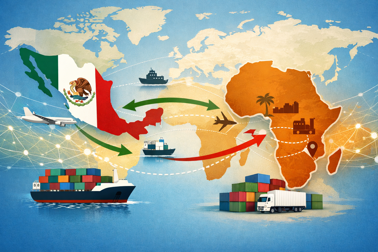 Ventajas y oportunidades estratégicas en África para el comercio exterior mexicano