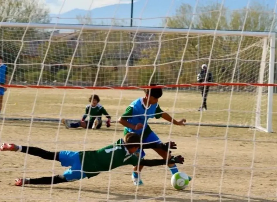 1v1 finishing exercise in our las vegas soccer camps