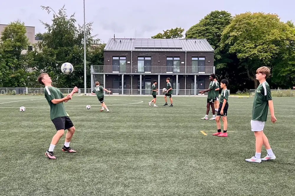 Soccer player in our TM17pro soccer camp in Charleston, SC