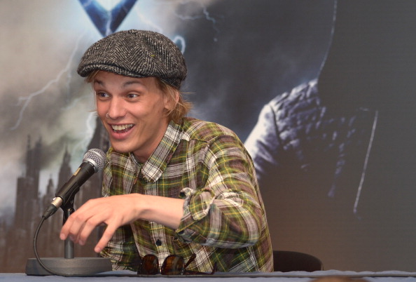 Jamie Campbell Bower Attends 'City of Bones' Fan Event in Barcelona