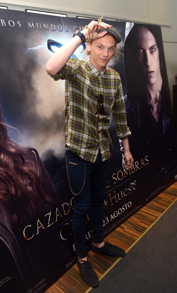 Jamie Campbell Bower Attends 'City of Bones' Fan Event in Barcelona