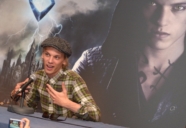 Jamie Campbell Bower Attends 'City of Bones' Fan Event in Barcelona