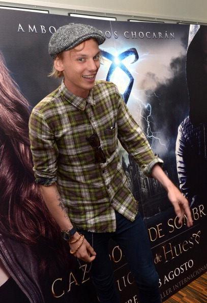 Jamie Campbell Bower Attends 'City of Bones' Fan Event in Barcelona