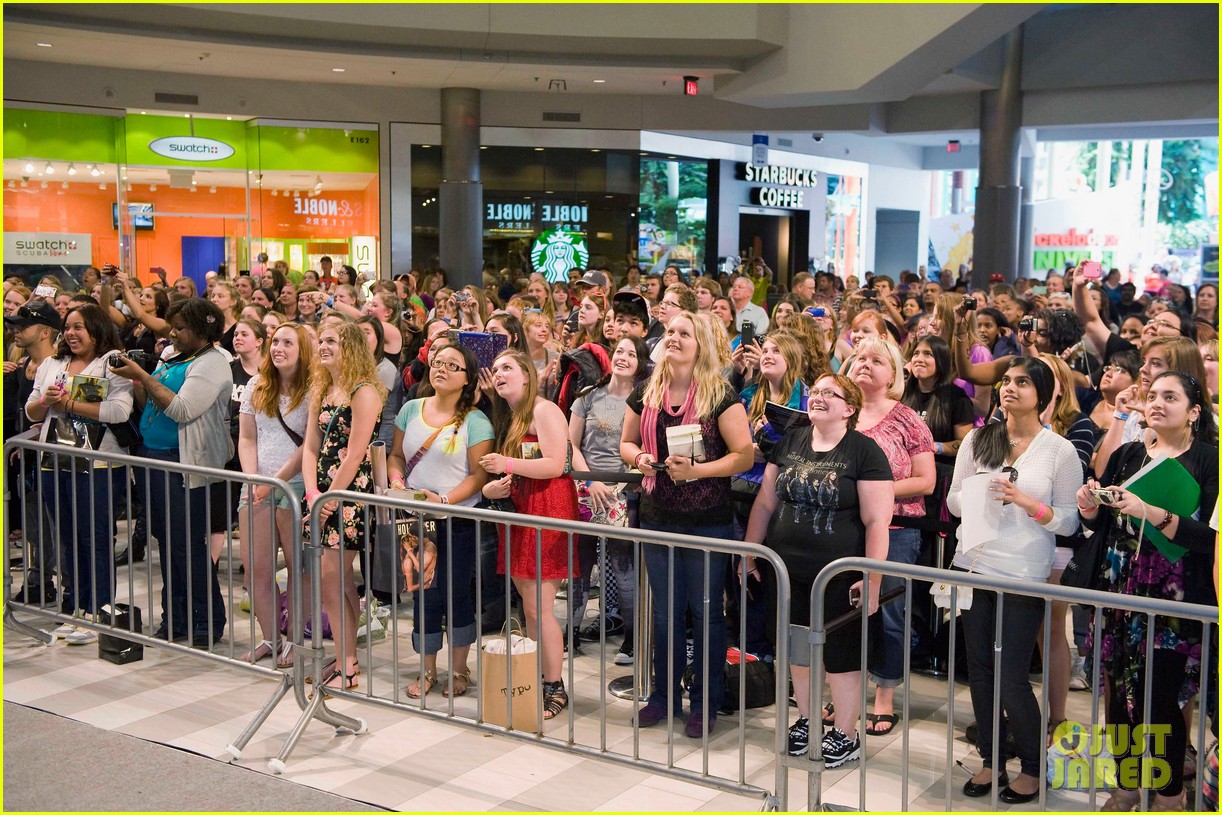 Lily Collins, Jamie Campbell Bower and Kevin Zegers of "The Mortal Instruments" at Mall of America in Minneapolis