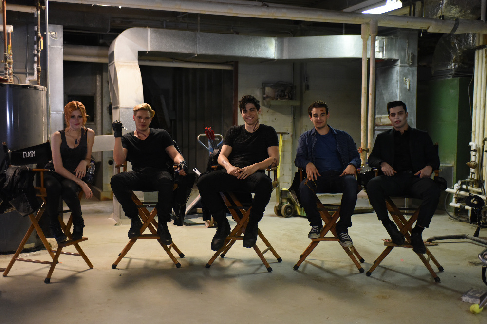 SHADOWHUNTERS - "Dead Man's Party" - Clary, Jace, Alec and Isabelle must hatch a rescue plan that takes them into the heart of a vampire lair in “Dead Man’s Party,” an all-new episode of “Shadowhunters,” airing Tuesday, January 26th at 9:00 – 10:00 p.m., EST/PST on Freeform, the new name for ABC Family. ABC Family is becoming Freeform on January 12, 2016. (ABC Family/John Medland) KATHERINE MCNAMARA, DOMINIC SHERWOOD, MATTHEW DADDARIO, ALBERTO ROSENDE, DAVID CASTRO