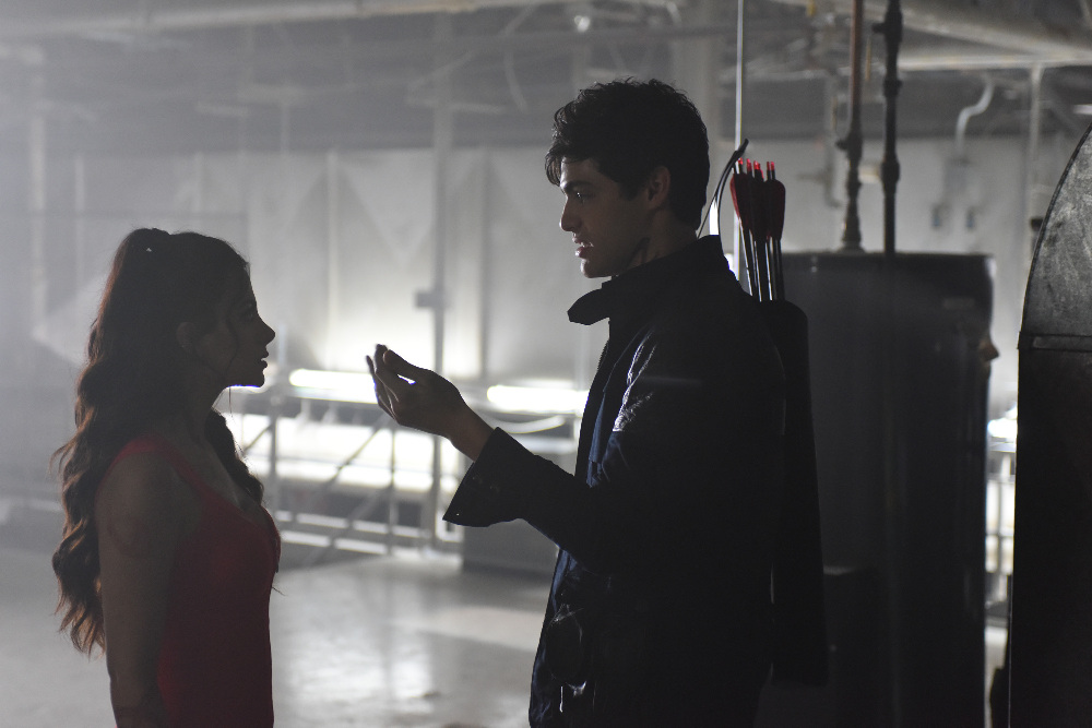 SHADOWHUNTERS - "Dead Man's Party" - Clary, Jace, Alec and Isabelle must hatch a rescue plan that takes them into the heart of a vampire lair in “Dead Man’s Party,” an all-new episode of “Shadowhunters,” airing Tuesday, January 26th at 9:00 – 10:00 p.m., EST/PST on Freeform, the new name for ABC Family. ABC Family is becoming Freeform on January 12, 2016. (ABC Family/John Medland) EMERAUDE TOUBIA, MATTHEW DADDARIO