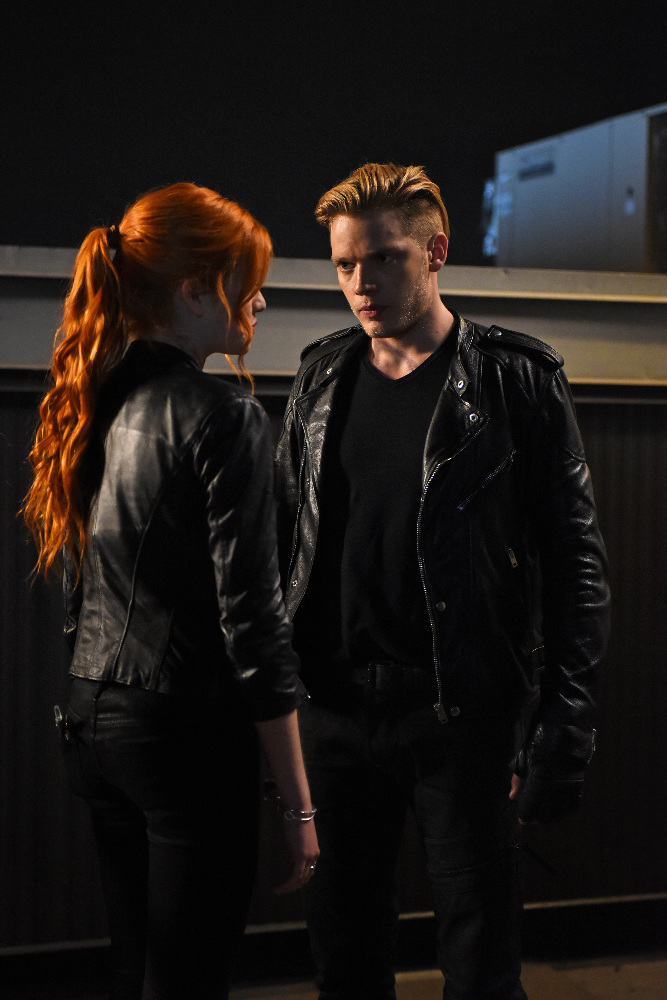 SHADOWHUNTERS - "Dead Man's Party" - Clary, Jace, Alec and Isabelle must hatch a rescue plan that takes them into the heart of a vampire lair in “Dead Man’s Party,” an all-new episode of “Shadowhunters,” airing Tuesday, January 26th at 9:00 – 10:00 p.m., EST/PST on Freeform, the new name for ABC Family. ABC Family is becoming Freeform on January 12, 2016. (ABC Family/John Medland) KATHERINE MCNAMARA, DOMINIC SHERWOOD