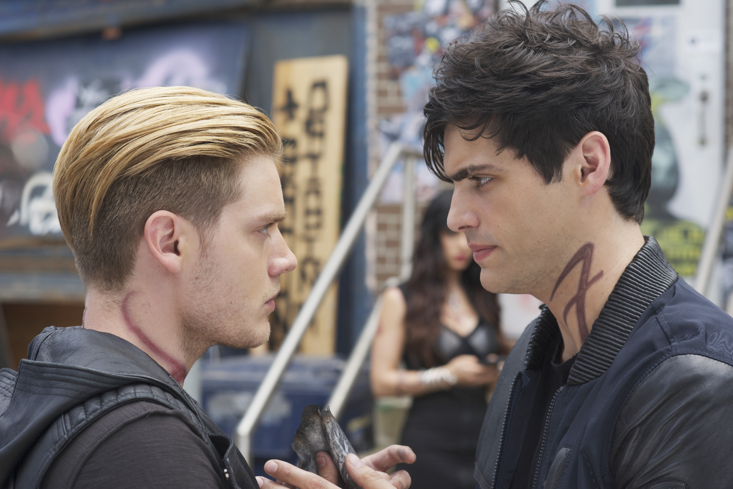 SHADOWHUNTERS - "Moo Shu To Go" - Alec finds himself torn between duty and loyalty to Jace in “Moo Shu to Go,” an all-new episode of “Shadowhunters,” airing Tuesday, February 9th at 9:00 – 10:00 p.m., EST/PST on Freeform, the new name for ABC Family. (Freeform/Sven Frenzel) DOMINIC SHERWOOD, MATTHEW DADDARIO