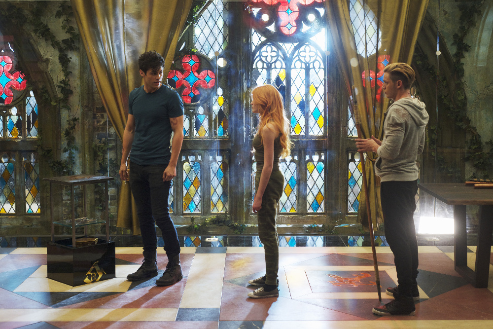 SHADOWHUNTERS - "Moo Shu To Go" - Alec finds himself torn between duty and loyalty to Jace in “Moo Shu to Go,” an all-new episode of “Shadowhunters,” airing Tuesday, February 9th at 9:00 – 10:00 p.m., EST/PST on Freeform, the new name for ABC Family. (Freeform/Sven Frenzel) MATTHEW DADDARIO, KATHERINE MCNAMARA, DOMINIC SHERWOOD