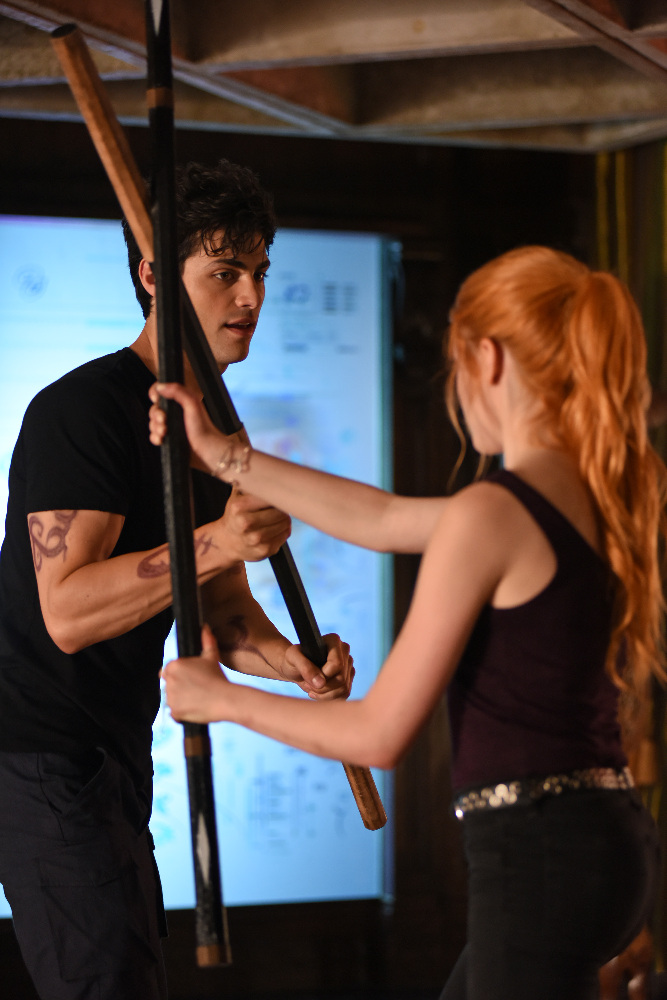 SHADOWHUNTERS - "Moo Shu To Go" - Alec finds himself torn between duty and loyalty to Jace in “Moo Shu to Go,” an all-new episode of “Shadowhunters,” airing Tuesday, February 9th at 9:00 – 10:00 p.m., EST/PST on Freeform, the new name for ABC Family. (Freeform/John Medland) MATTHEW DADDARIO, KATHERINE MCNAMARA
