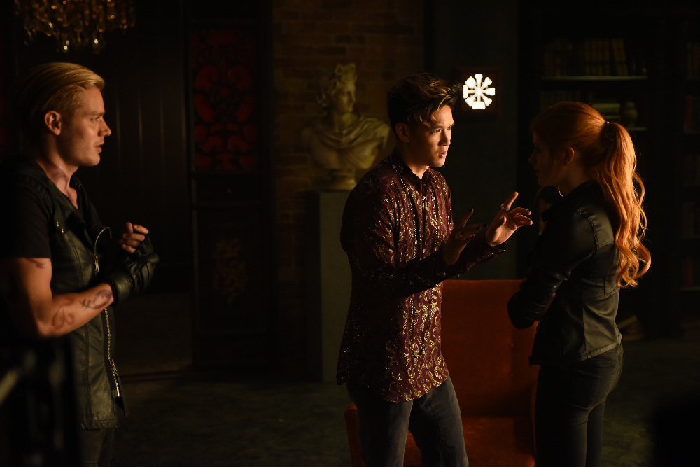 SHADOWHUNTERS - "Major Arcana" - With the knowledge of where The Mortal Cup is, Clary and the team race to get it before anyone else beats them to it in “Major Arcana,” an all-new episode of “Shadowhunters,” airing Tuesday, February 23rd at 9:00 – 10:00 p.m., EST/PST on Freeform, the new name for ABC Family.(Freeform/John Medland) DOMINIC SHERWOOD, HARRY SHUM JR., KATHERINE MCNAMARA
