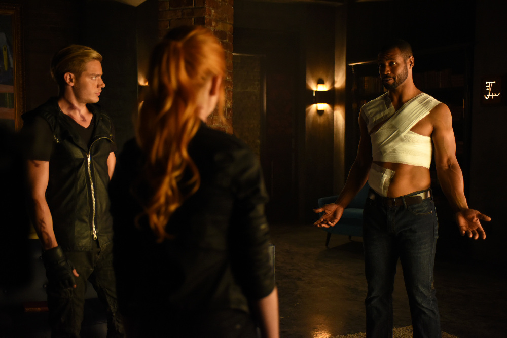 SHADOWHUNTERS - "Major Arcana" - With the knowledge of where The Mortal Cup is, Clary and the team race to get it before anyone else beats them to it in “Major Arcana,” an all-new episode of “Shadowhunters,” airing Tuesday, February 23rd at 9:00 – 10:00 p.m., EST/PST on Freeform, the new name for ABC Family.(Freeform/John Medland) DOMINIC SHERWOOD, ISAIAH MUSTAFA