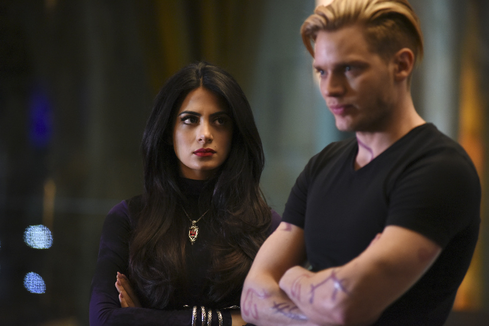 SHADOWHUNTERS - "Rise Up" - With the Institute on high alert, Jace, Clary and Isabelle are forced into taking drastic actions in “Rise Up,” an all-new episode of “Shadowhunters,” airing Tuesday, March 8th at 9:00-10:00 p.m., EST/PST on Freeform, the new name for ABC Family. - With the Institute on high alert, Jace, Clary and Isabelle are forced into taking drastic actions. (Freeform/John Medland) EMERAUDE TOUBIA, DOMINIC SHERWOOD