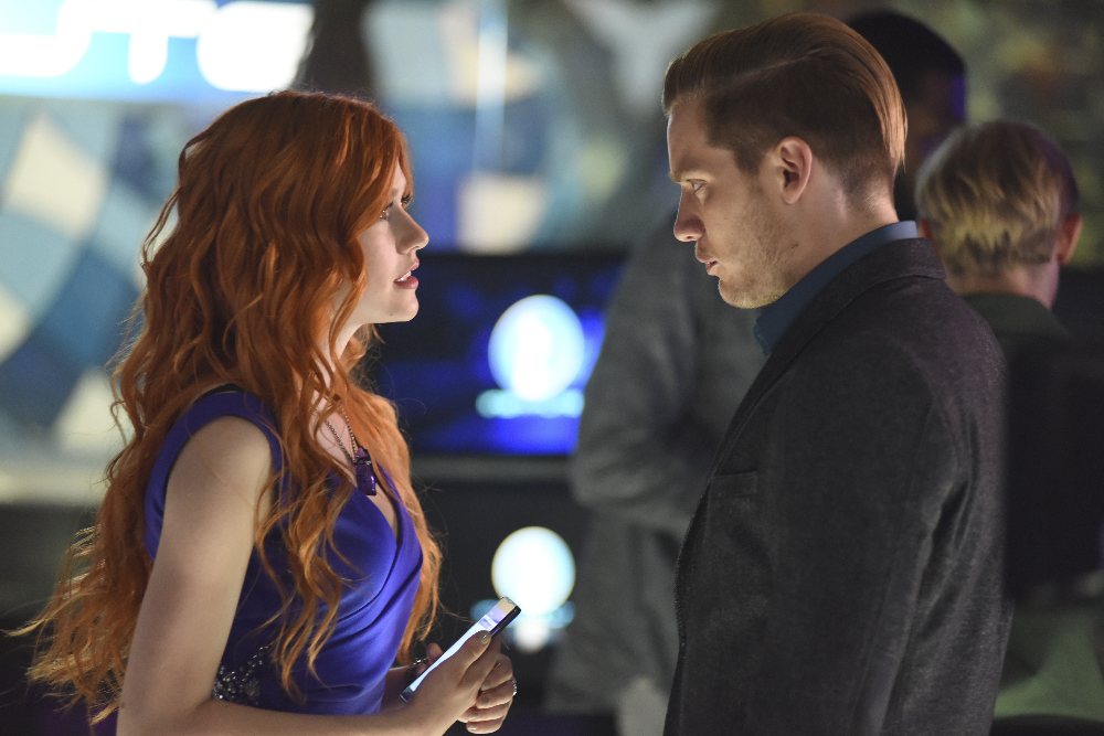 SHADOW HUNTERS - "This World Inverted" - Clary finds herself is a strange reality in “This World Inverted,” an all-new episode of “Shadowhunters,” airing TUESDAY, MARCH 15 (9:00 – 10:00 p.m., EST) on Freeform, the new name for ABC Family. (Freeform/John Medland) KATHERINE MCNAMARA, DOMINIC SHERWOOD