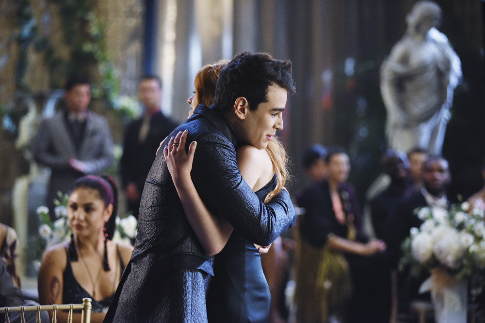 SHADOW HUNTERS - "Malec" - On the eve of Alec and Lydia’s wedding relationships are being examined in “Malec,” an all-new episode of “Shadowhunters,” airing TUESDAY, MARCH 29 (9:00 – 10:00 p.m., EST) on Freeform, the new name for ABC Family. (Freeform/John Medland) ALBERTO ROSENDE, KATHERINE MCNAMARA