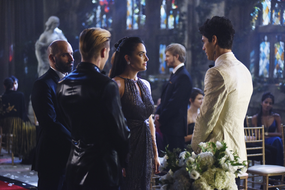 SHADOW HUNTERS - "Malec" - On the eve of Alec and Lydia’s wedding relationships are being examined in “Malec,” an all-new episode of “Shadowhunters,” airing TUESDAY, MARCH 29 (9:00 – 10:00 p.m., EST) on Freeform, the new name for ABC Family. (Freeform/John Medland) DOMINIC SHERWOOD, NICOLE CORREIA DAMUDE, MATTHEW DADDARIO