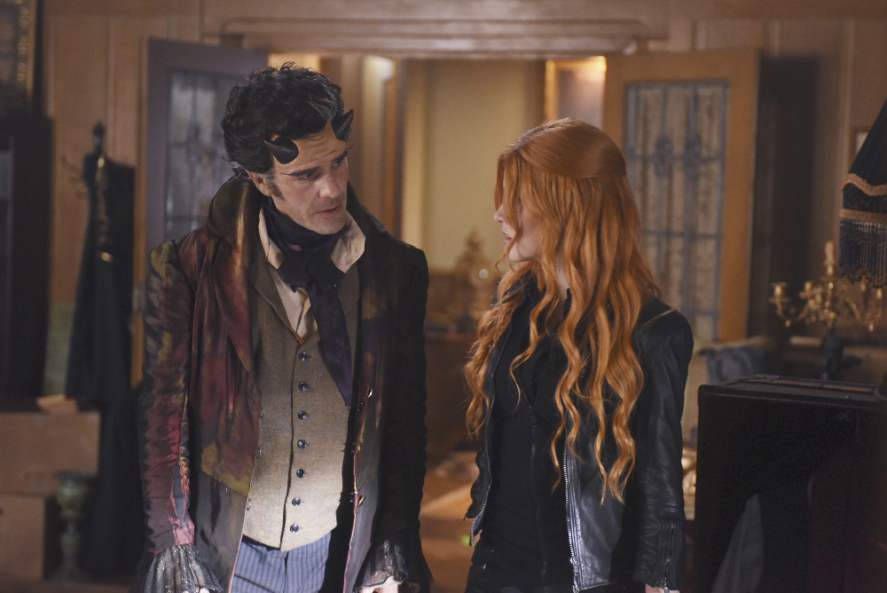 SHADOW HUNTERS - "Malec" - On the eve of Alec and Lydia’s wedding relationships are being examined in “Malec,” an all-new episode of “Shadowhunters,” airing TUESDAY, MARCH 29 (9:00 – 10:00 p.m., EST) on Freeform, the new name for ABC Family. (Freeform/John Medland) ADAM KENNETH WILSON, KATHERINE MCNAMARA