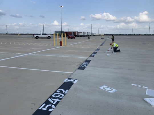 parking lot striping