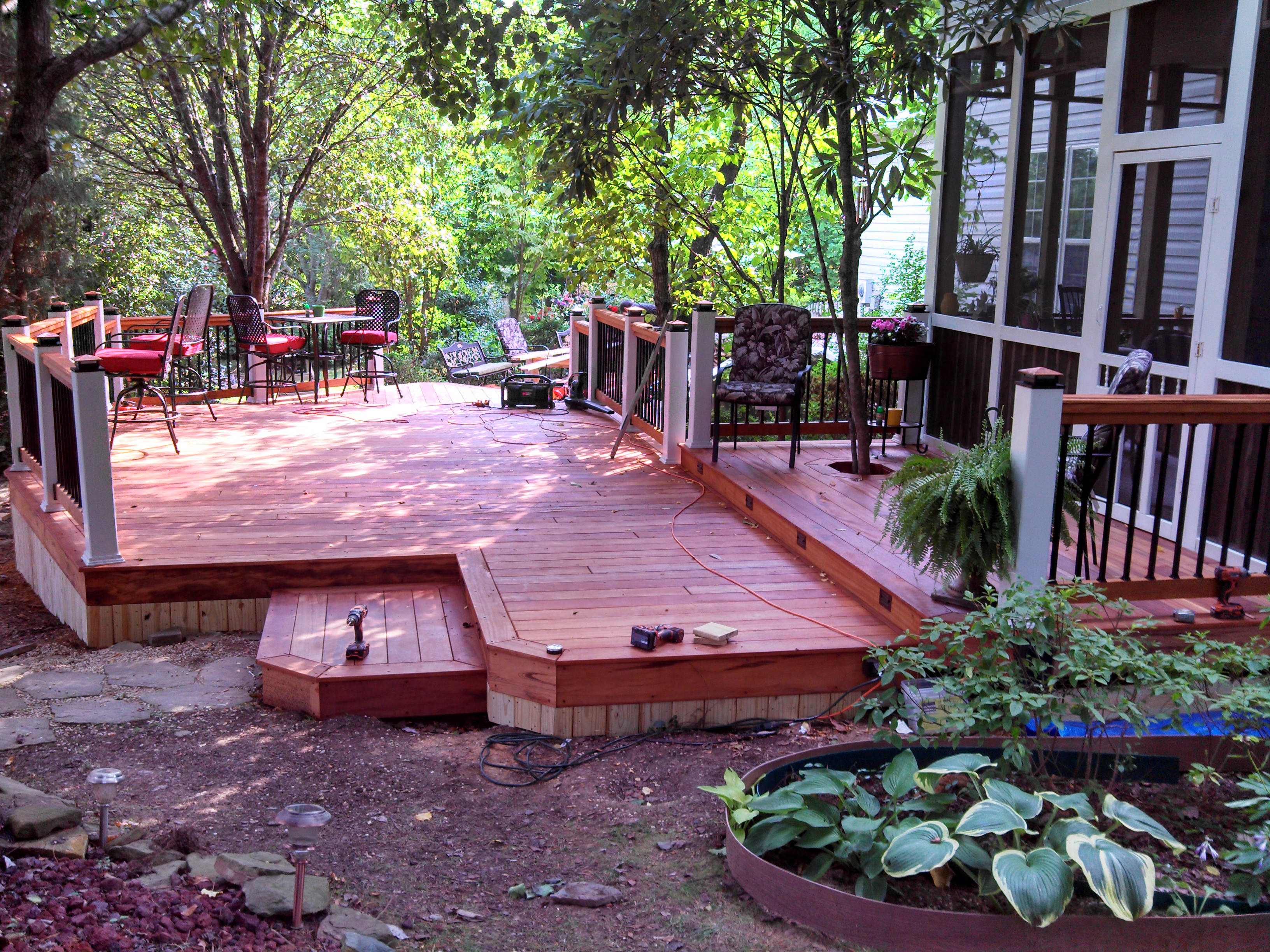 Tigerwood deck in Knoxville TN by The Deck Builder
