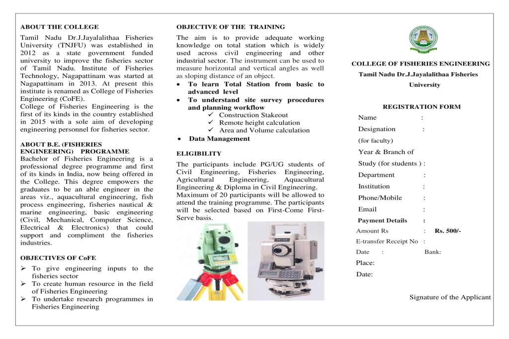 College Of Fisheries Engineering Cofe Nagapattinam Home