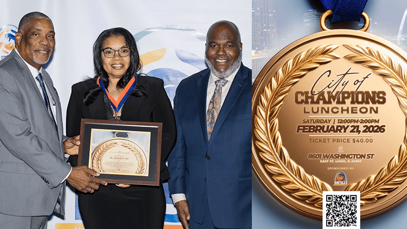 City of Champions Awards Luncheon celebrating East St. Louis heroes with MESLCI.