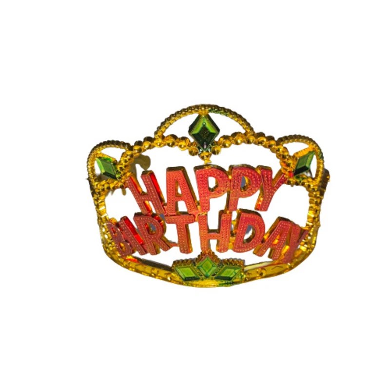 Happy Birthday Tiara - Gold