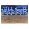 HBD Metallic Candle - Metallic Silver