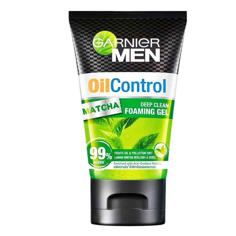 Garnier Men Oil Control Matcha - Deep Clean Foaming Gel 100 g