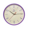 Camy Wall Clock 22.5 cm (AS-19) - Purple Colour (1 Year Warranty)