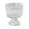 Crystal Glass Ribbed Ice Cream Cup Set of 6 - 9cm