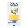 Comic Cake Topper Set - 6 Pcs