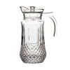 Red Cherry Glass Pitcher with Plastic Lid 1.6L