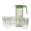 Yilivu 1L Glass Jug with 4 Glasses