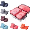 6 Pcs Travel Storage Bag Set - Random Colours