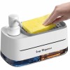 Dual Soap Dispenser Box With Pump & Sponge Holder