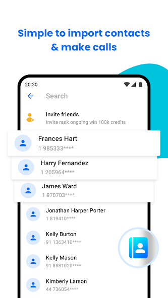 Best call from different number: mobile phone