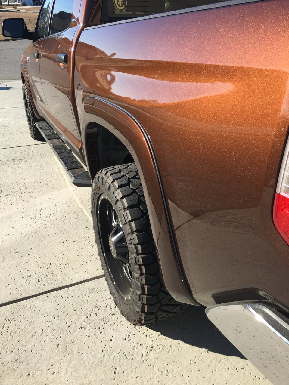 2018 toyota tundra painted fender flares