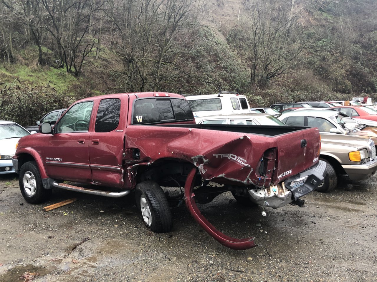 Tundra accident: before and after photos