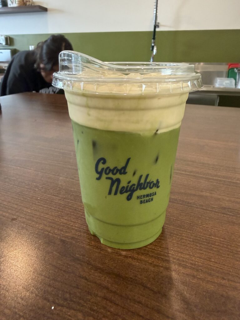 Matcha at good neighbor Best Places to Eat in South Bay