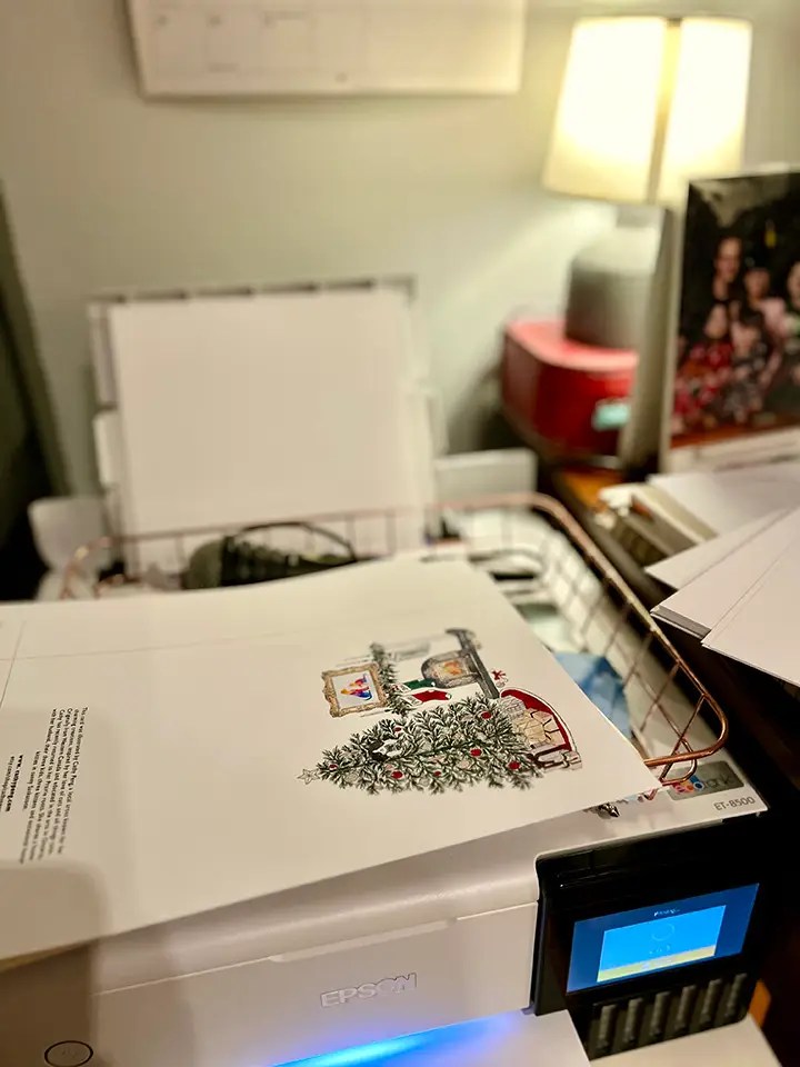 Christmas Holiday Greeting Cards, Custom Order, My Messy Desk