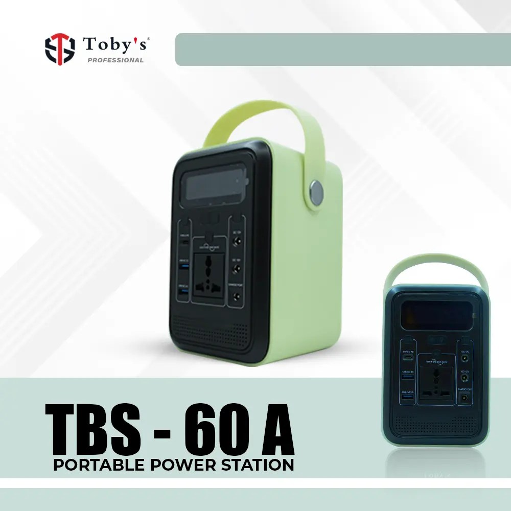 Toby's TBS-60A 60000mAh Portable Power Station With Inverter 220WH Capacity Maximum Output 300W (Green)