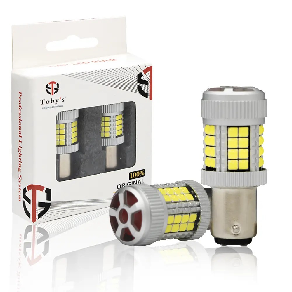 Tobys Super Bright Low Power 1157 40SMD LED Bulbs with 3030 Chip replacement for Back Up Reverse Brake Lights (White)