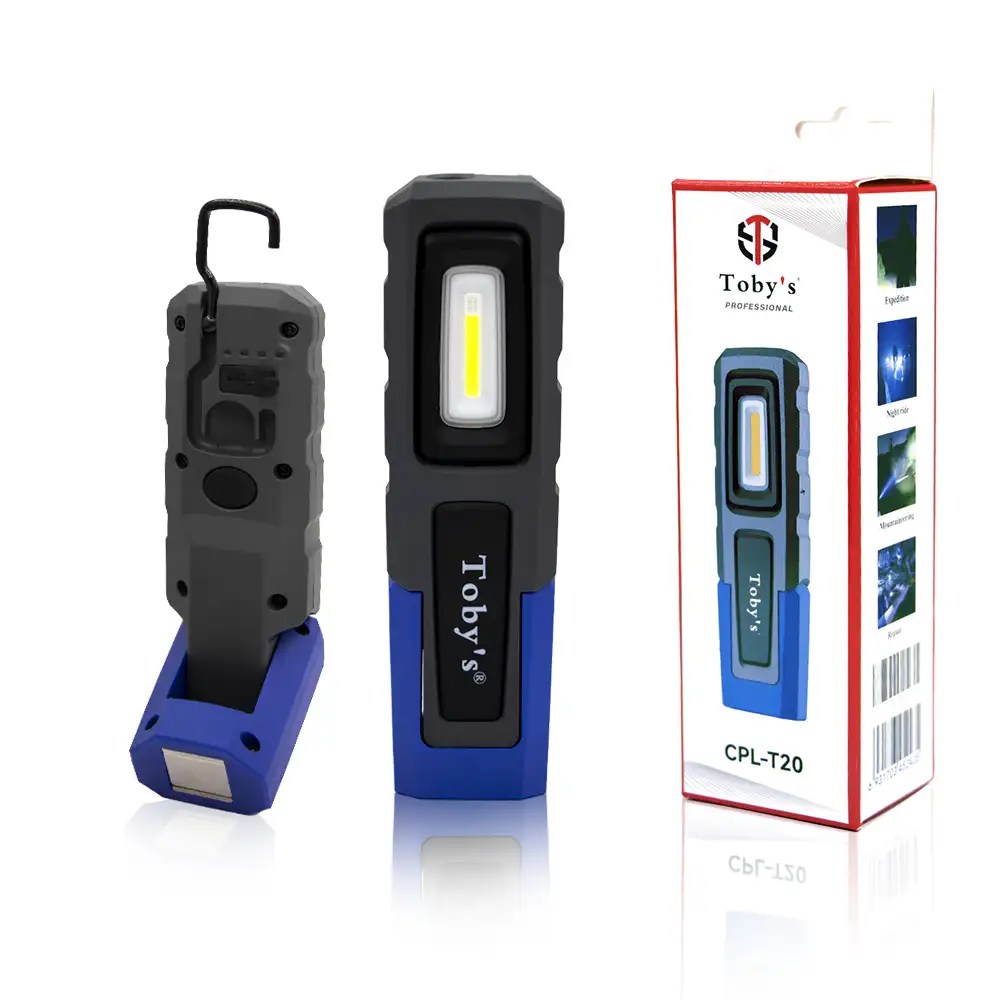 Toby's CPL-T20 LED Workshop Lamp Inspection Lights with Hook and Magnetic Holder, Double Power LED Camping Lamp for Car Repair Workshop Camping (CPL-T20)