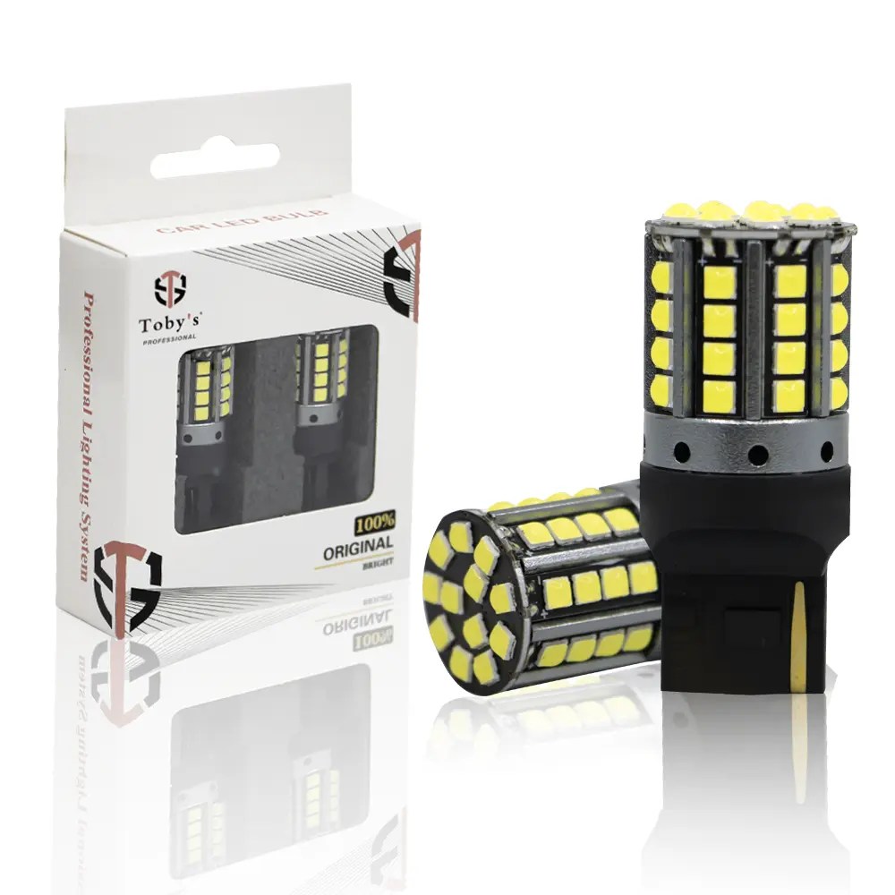 Tobys Super Bright Low Power 7440 44SMD LED Bulbs with 3030 Chip replacement for Back Up Reverse Brake Lights (White)