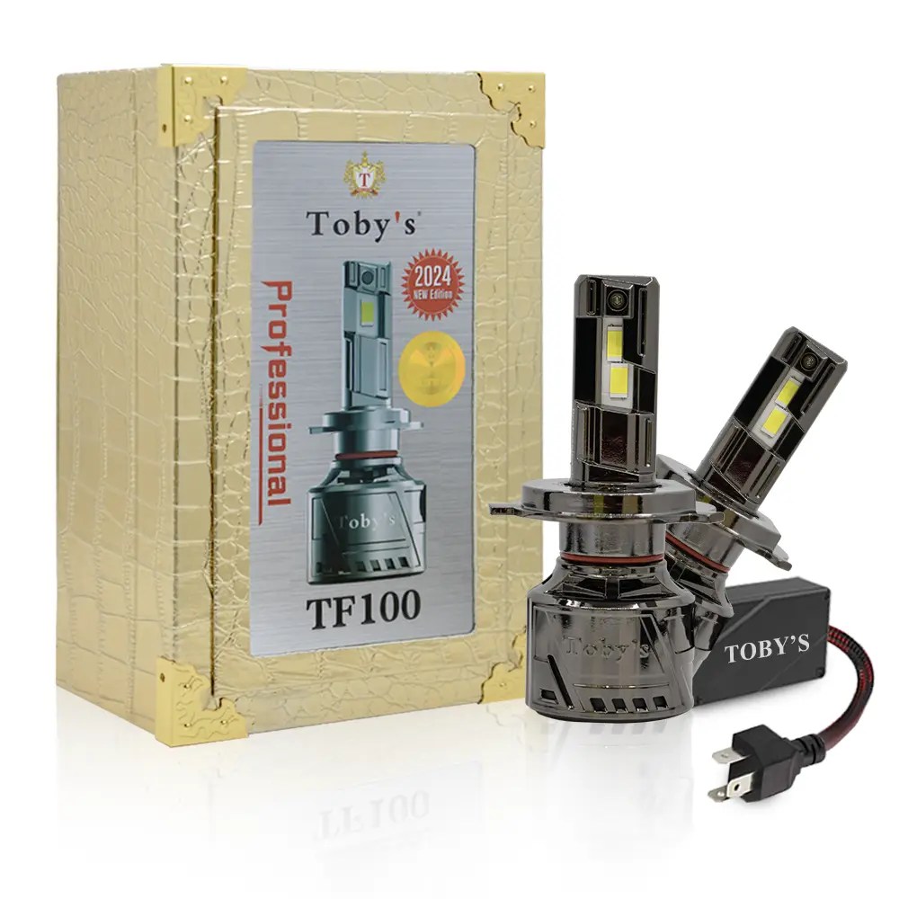 Tobys TF100 H4 2 Pieces Car LED Headlight Original 100W/piece Power 10000/piece Lumens With Color Temperature 6500K