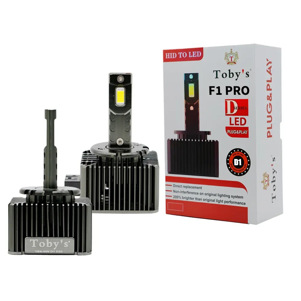 Toby's New Launched F1 Pro HID to LED Headlight Bulb With 70Watts/Pair and 7000lm