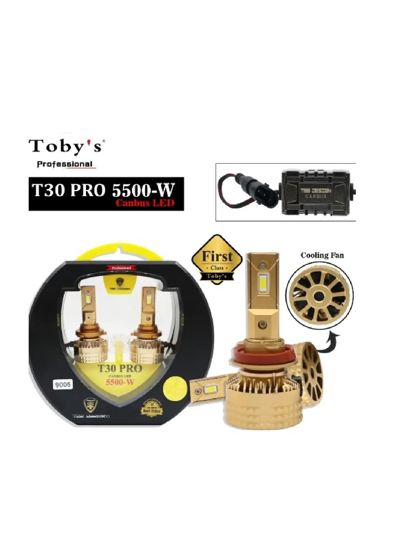 TBS T30 PRO H11 2 Pieces 110W LED Headlight Bulb Assembly 11000 Lumens Xtreme Bright With Color Temperature 6500K